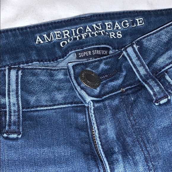 American eagle dark blue ripped jeans - Picture 3 of 8